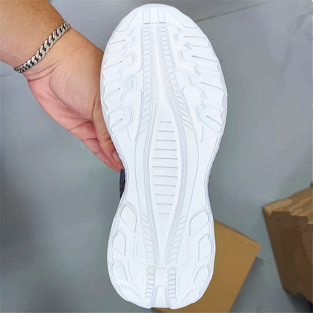 Men's Gradient Colour Sneakers Comfy Non Slip Lace Up Shoes