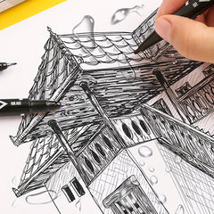 0 5 1 0mm Double Head Marker Waterproof Brush Pens