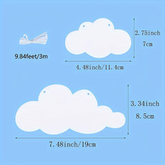 2 Pack Cloud Garland Cloud Felt Banner Cloud Wall Decor Cloud Baby Shower