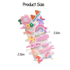 14pcs Girls Sweet Hair Clip Hair Accessories Set