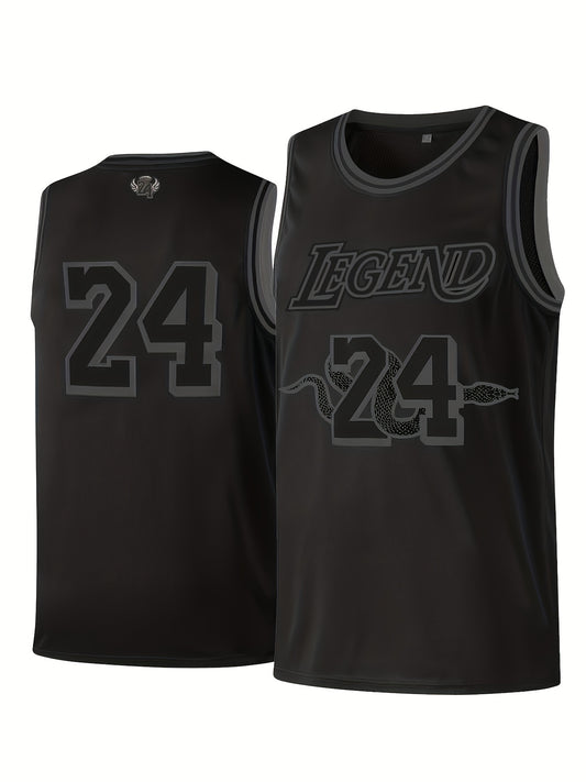 Youth Basketball Jersey 24 Boys Kids Casual Breathable Sports Top