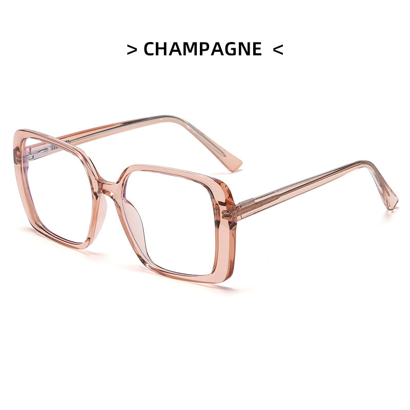 Women's Large Frame Leopard Glasses Clear Lens Glasses