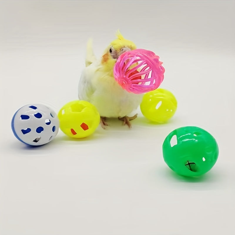 5pcs Bird Toy with Bell for Parrots, Interactive Variety Pack