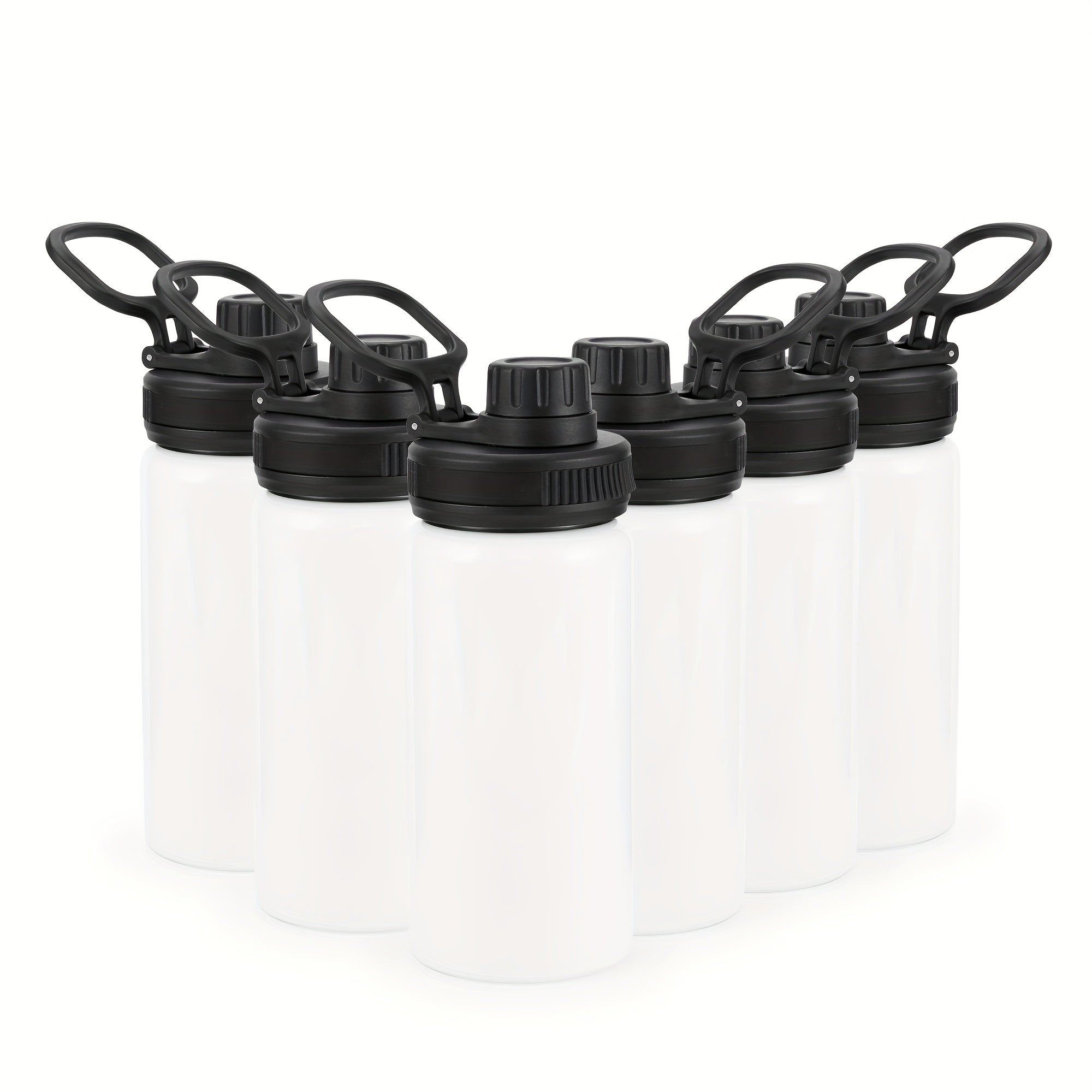 6pcs 304 Stainless Steel Water Bottle Set Leakproof Portable Water Cup