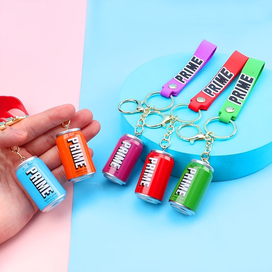 Cartoon Plastic Can Key Chain Bag Ornaments Gift