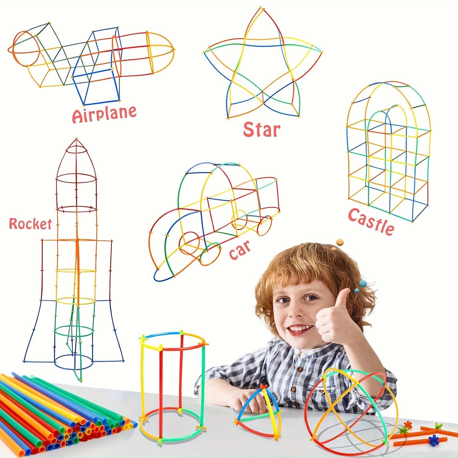 Straw Constructor Building Toys for Kids Boys and Girls Gift
