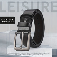 Men's PU Leather Formal Dress Belt for Outdoor Party