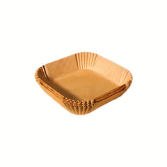 100pcs Disposable Air Fryer Liners 16.0cm Square Paper Air Fryer Liner Pots