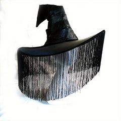 Gothic Tassel Witch Hat Halloween Costume Accessory