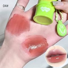Bucket Shape Lip Glaze Water Gloss Mirror Glass Lip Gloss