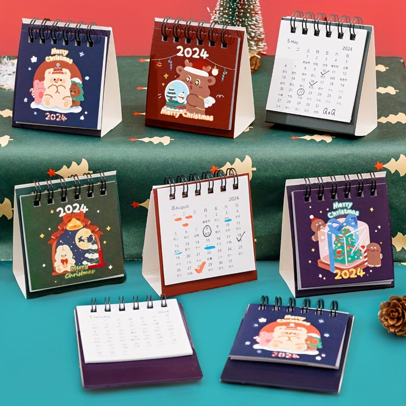 Mini Desk Calendar Student Cartoon Ornament Small Desk Calendar