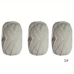 3pcs Soft Chenille Yarn for Knitting Crochet DIY Craft