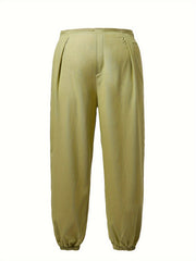  Solid High Rise Jogger Trousers