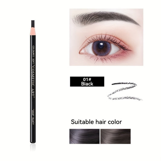 5 Colors Wooden Rod Eyebrow Pencil Drawstring Cut Eyebrow Pencil