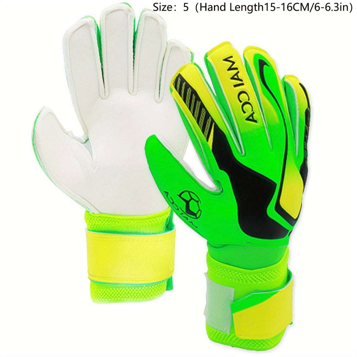 Soccer Goalie Gloves Strong Grip Green