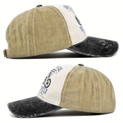 American Pride Motorcycle Washed Denim Cap