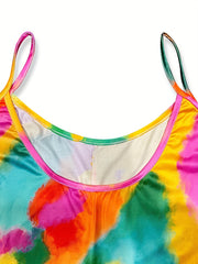  Tie Dye Maxi Cami Dress