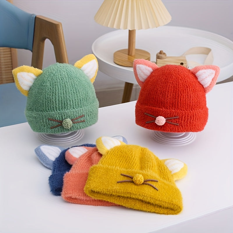 Kids Winter Knitted Hat with Ear Protector for Birthday Gift