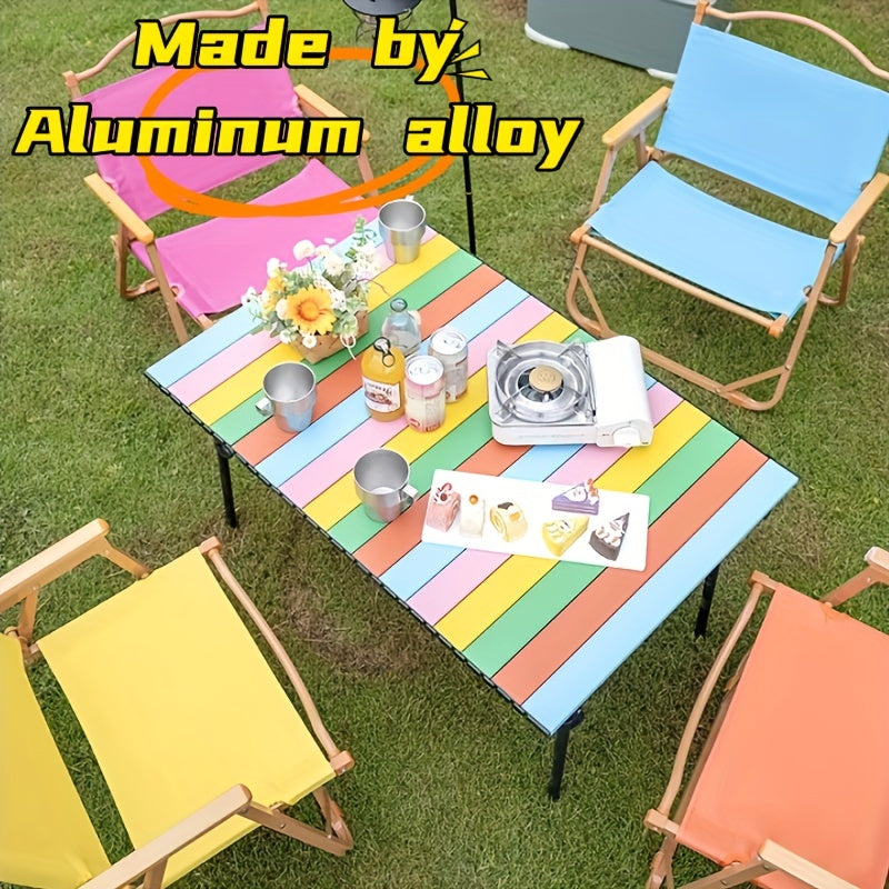 Portable Aluminum Folding Table For Outdoor Picnic
