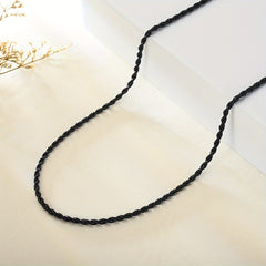 Stainless Steel Twist Chain Necklace for Men & Women