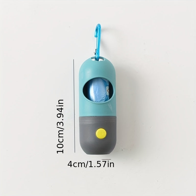Pet Garbage Bag Dispenser with LED Light