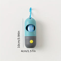 Pet Garbage Bag Dispenser with LED Light