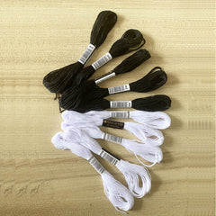 10pcs Embroidery Thread Set Cross Stitch Floss for DIY Sewing