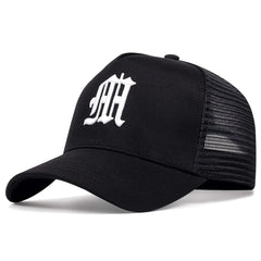 Men's Street Square Baseball Mesh Cap Black