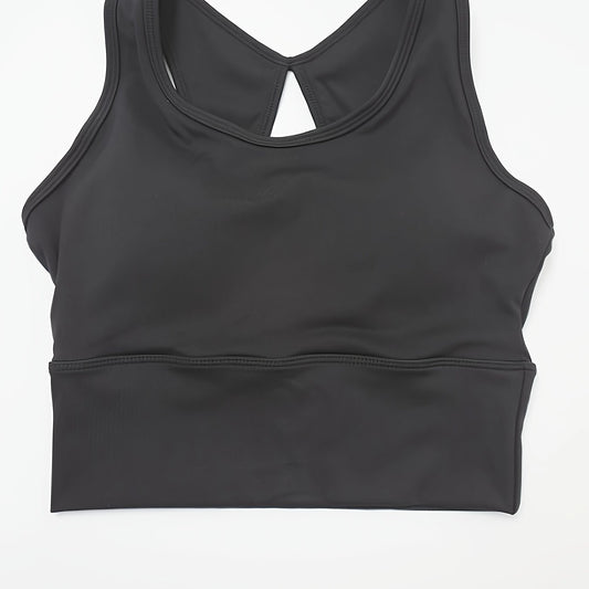 High Stretch Round Neck Sports Bra for Women