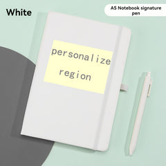 Personalized Pattern Hard Notebook with Signature Pen