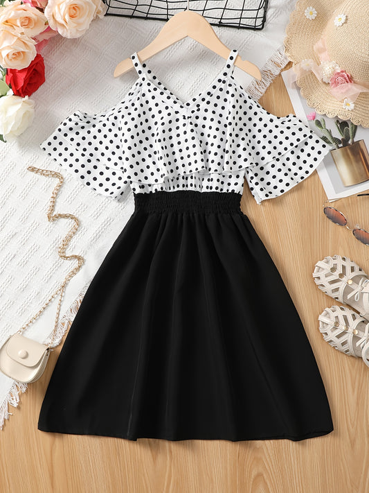 Girls Polka Dot Cami Dress for Summer