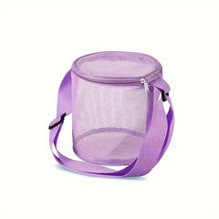 Mesh Shell Storage Bag Beach Sand Digging Bucket Toy Collection Bag