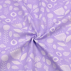 8Pcs Purple Series Floral Cotton Fabric Bundle For DIY Sewing Patchwork