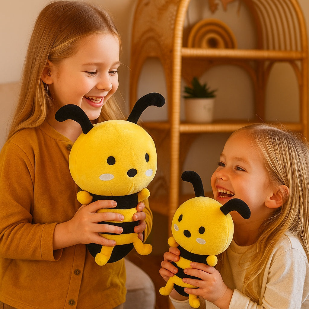 Bee Plush Toy Yellow Stripes Soft Stuffed Animal