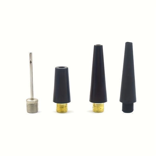 4 piece Ball Pump Needle Set Inflator Kit Nozzle Adapter