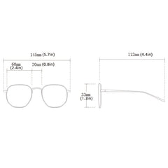 Square Wrap Around Sports Sunglasses for Women Thick Frame