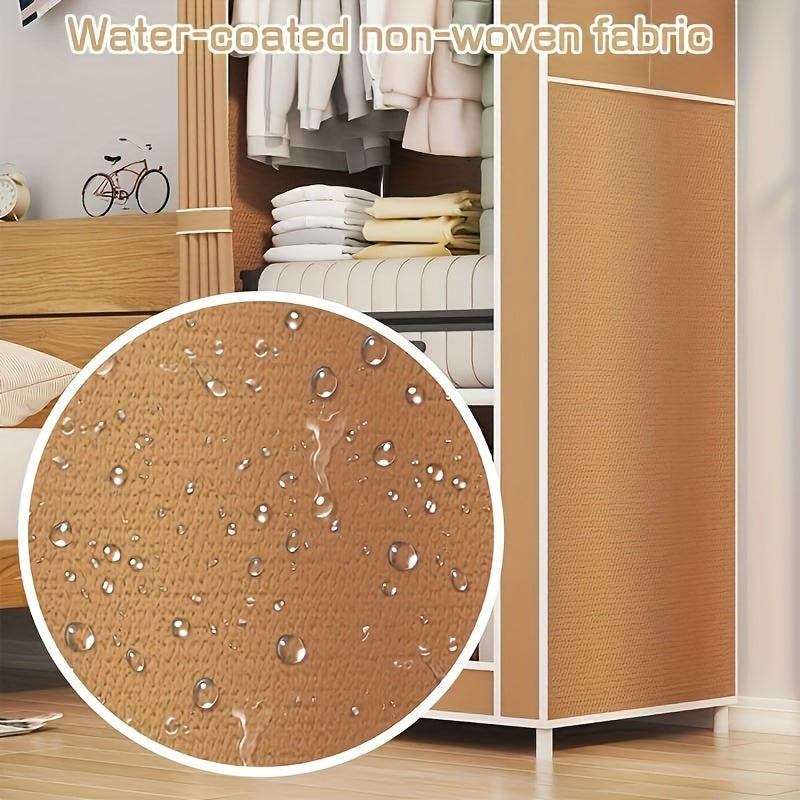 Dustproof Cloth Wardrobe Storage Rack Easy Assembly Large Durable