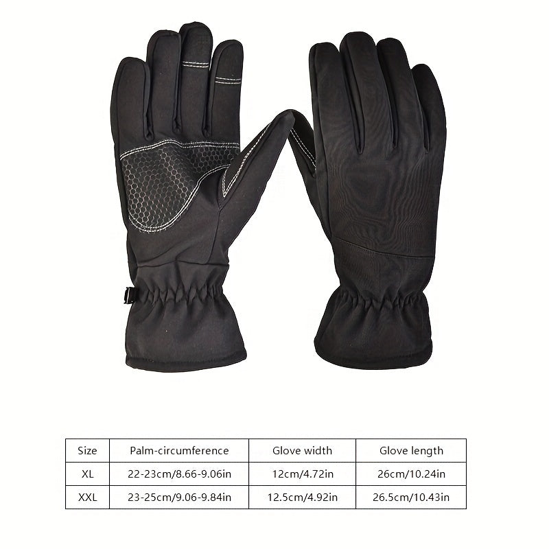 Warm Waterproof Touch Screen Gloves Ski Mountaineering Gloves