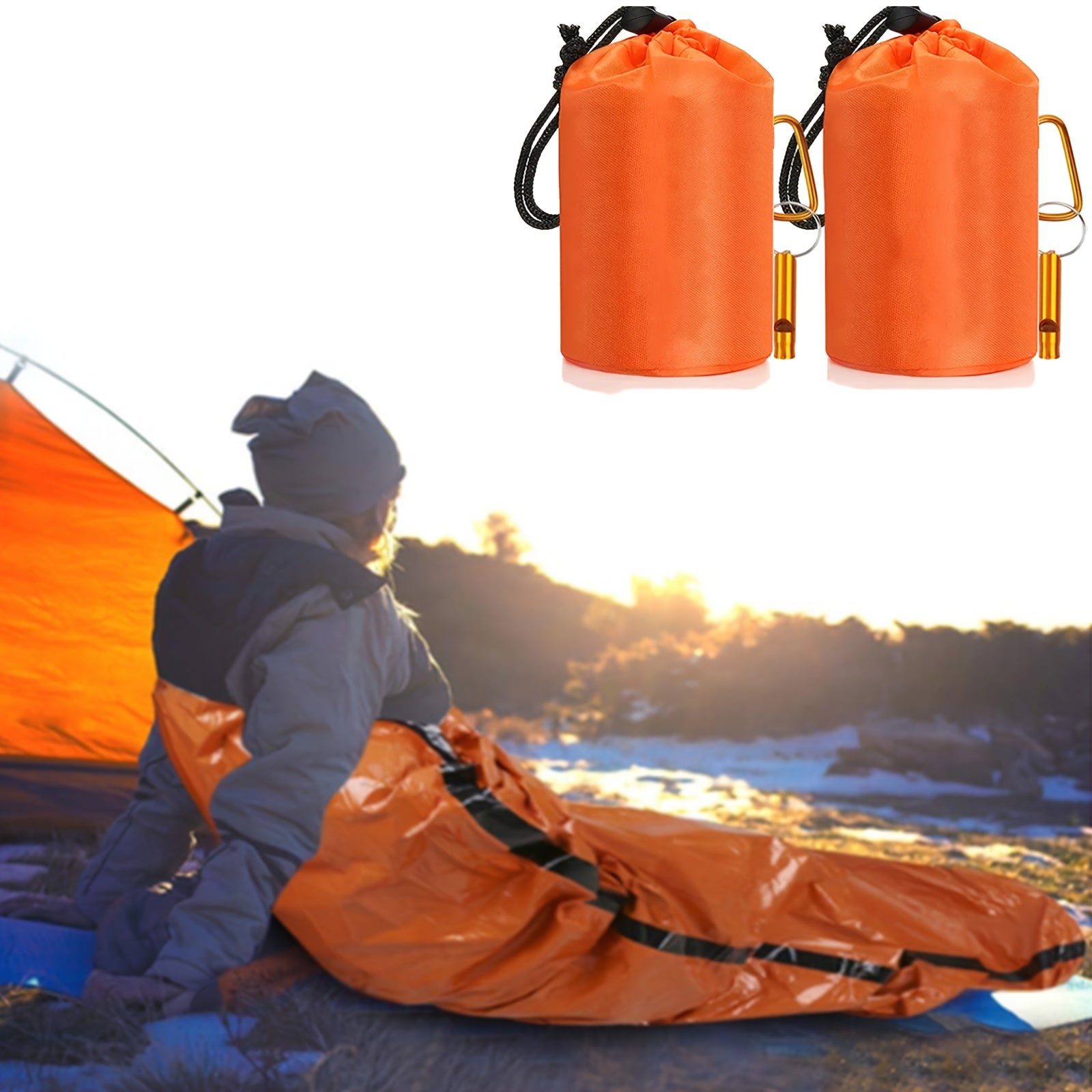 Waterproof Emergency Sleeping Bag Lightweight Survival Thermal Bivy Sack