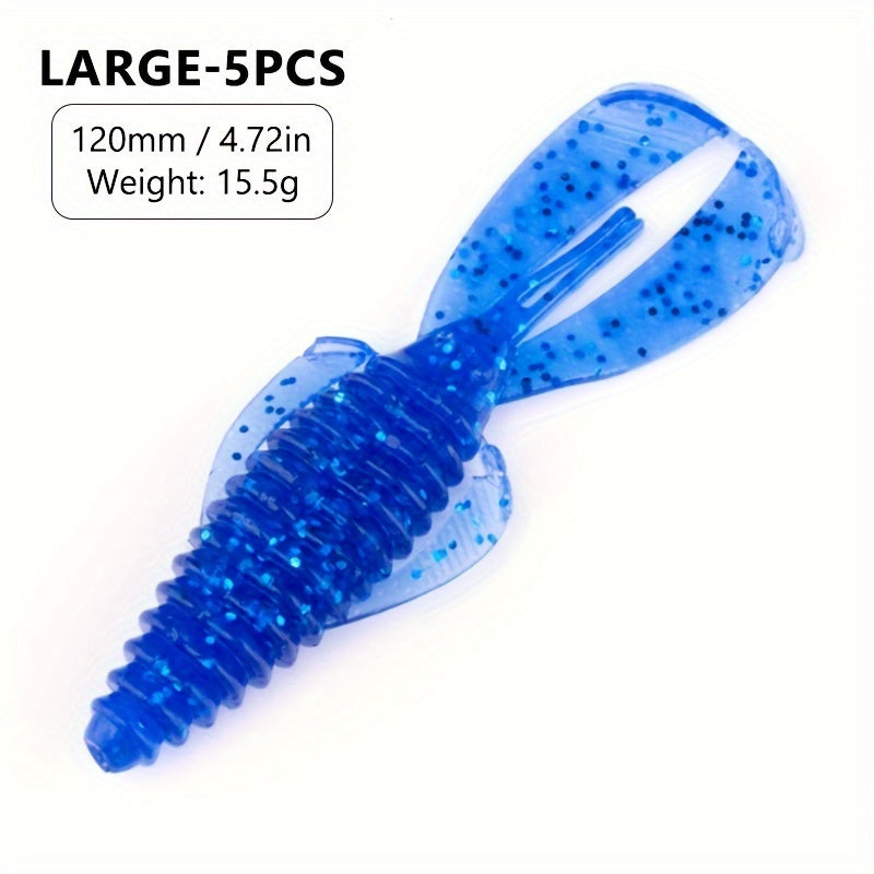 Spiral Soft Bait 8.0cm 4.5g Slow Sinking Lure Perch Bass Fishing