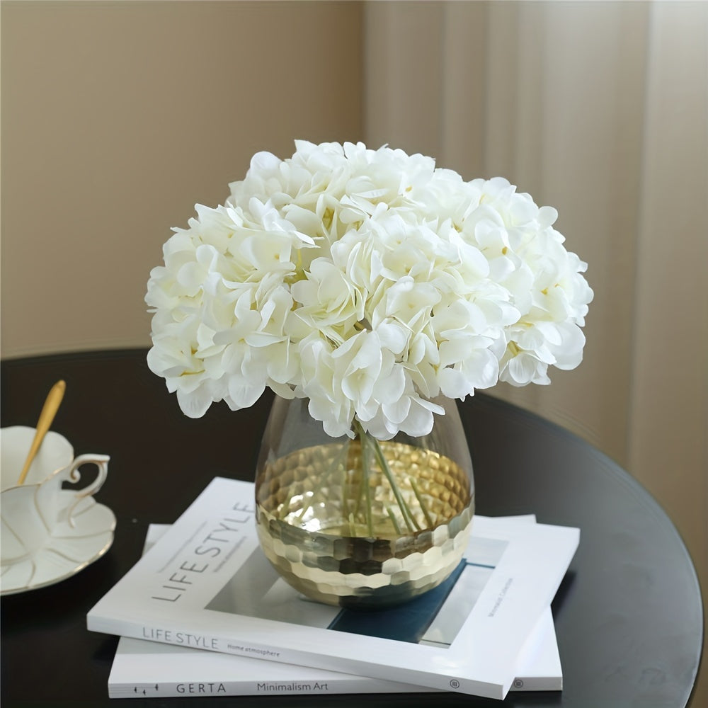 5pcs Hydrangea Artificial Flowers for Wedding Table Decor