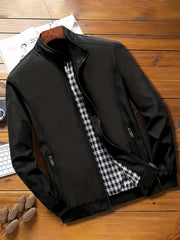 Men's Soft Shell Jacket with Zipper Pocket