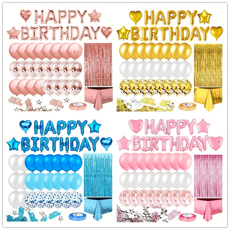 Colorful Birthday Party Decoration Kit