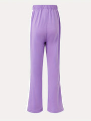 Girls Athleisure Wide Leg Sweatpants for Sports Running