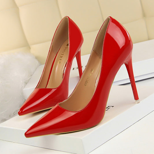 Women's Pointed Toe High Heels Stiletto Slip On Pumps