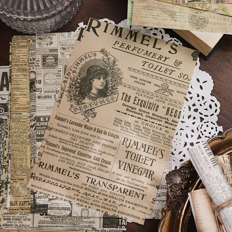 30 Sheets Vintage Scrapbook Paper DIY Craft Paper For Journaling Scrapbooking