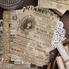 30 Sheets Vintage Scrapbook Paper DIY Craft Paper For Journaling Scrapbooking