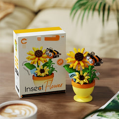 Flower Kingdom Bonsai Assembly Blocks for Kids - Indoor Table Decor