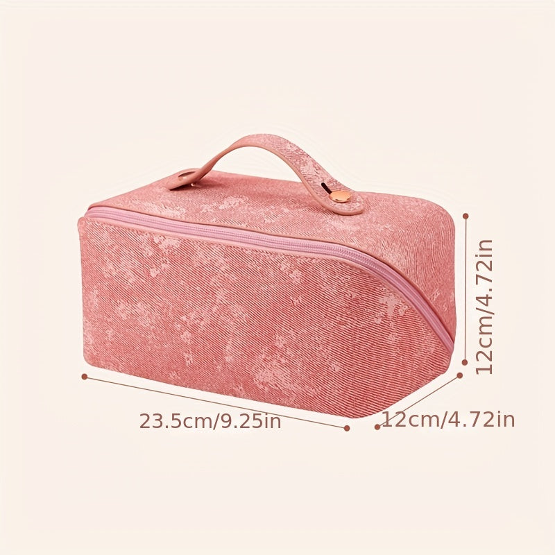 Zipper Makeup Satchel Bag Travel Toiletry Wash Bag Portable Storage Bag