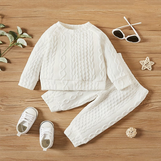 Boys Casual & Thermal Thick 2pcs Set Fall Winter